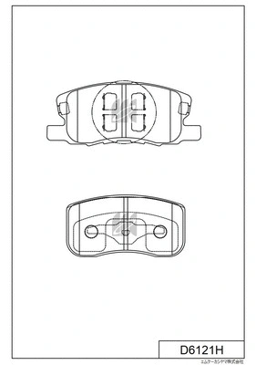 Brake Pad Set, disc brake (D6121H)