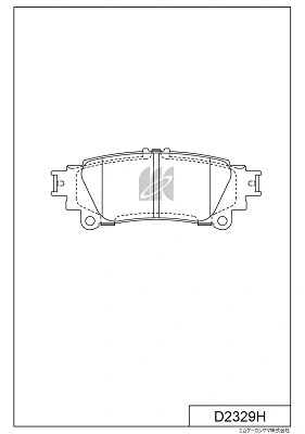 Brake Pad Set, disc brake (D2329H)