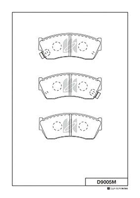Brake Pad Set, disc brake (D9005M)