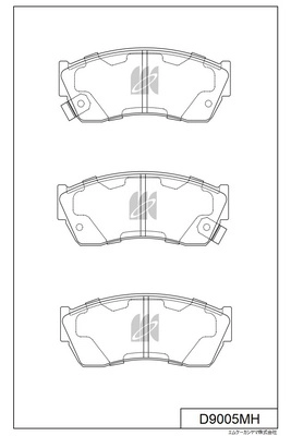Brake Pad Set, disc brake (D9005MH)