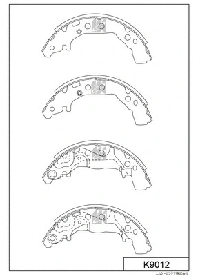 Brake Shoe Set (K9012)