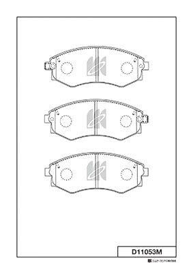 Brake Pad Set, disc brake (D11053M)