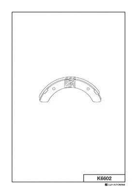 Brake Shoe Set (K6602)