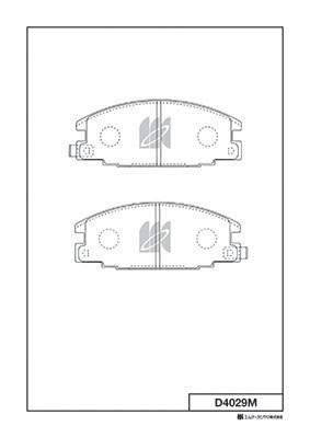 Brake Pad Set, disc brake (D4029M)
