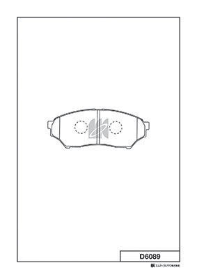 Brake Pad Set, disc brake (D6089)