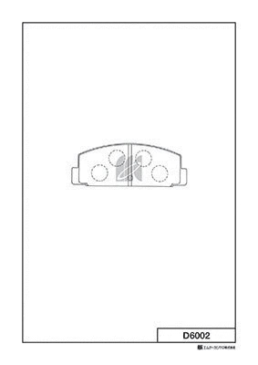 Brake Pad Set, disc brake (D6002)