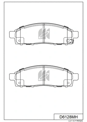 Brake Pad Set, disc brake (D6128MH)