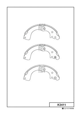Brake Shoe Set (K3411)