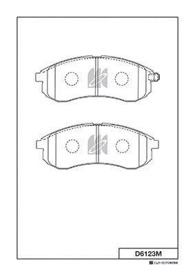 Brake Pad Set, disc brake (D6123M)