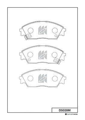 Brake Pad Set, disc brake (D5039M)
