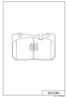 Brake Pad Set, disc brake (D2154H)