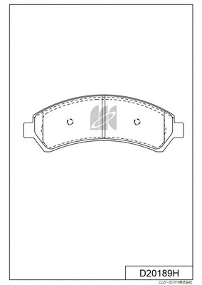 Brake Pad Set, disc brake (D20189H)