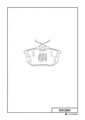 Brake Pad Set, disc brake (D6120H)