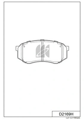 Brake Pad Set, disc brake (D2169H)