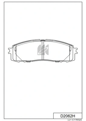 Brake Pad Set, disc brake (D2062H)