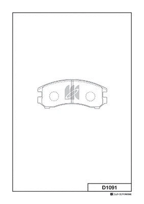 Brake Pad Set, disc brake (D1091)