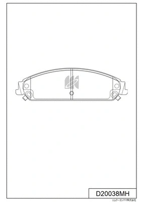 Brake Pad Set, disc brake (D20038MH)