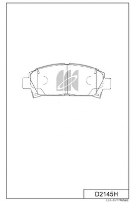Brake Pad Set, disc brake (D2145H)