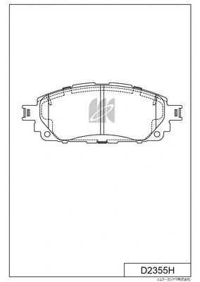 Brake Pad Set, disc brake (D2355H)
