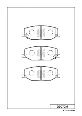 Brake Pad Set, disc brake (D9072M)