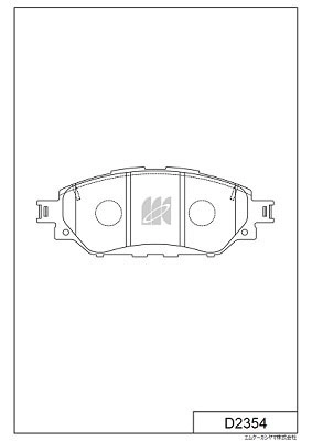 Brake Pad Set, disc brake (D2354)