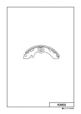 Brake Shoe Set (K9902)