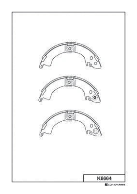 Brake Shoe Set (K6664)