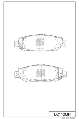 Brake Pad Set, disc brake (D2112MH)