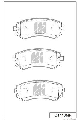 Brake Pad Set, disc brake (D1116MH)