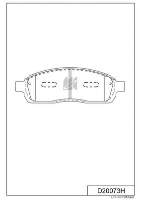 Brake Pad Set, disc brake (D20073H)