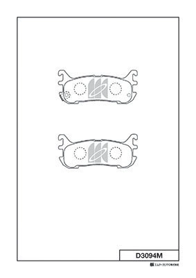 Brake Pad Set, disc brake (D3094M)