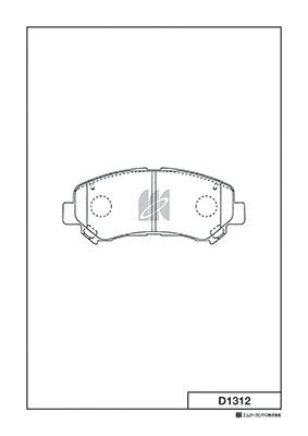 Brake Pad Set, disc brake (D1312)