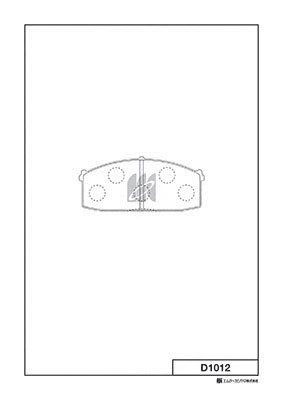 Brake Pad Set, disc brake (D1012)