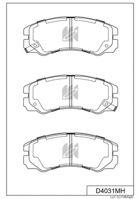 Brake Pad Set, disc brake (D4031MH)