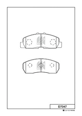 Brake Pad Set, disc brake (D7047)