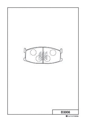 Brake Pad Set, disc brake (D3006)