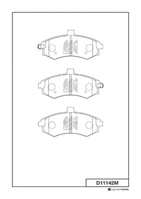 Brake Pad Set, disc brake (D11142M)