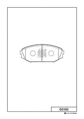 Brake Pad Set, disc brake (D5183)