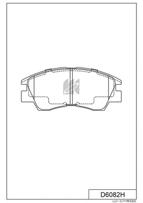 Brake Pad Set, disc brake (D6082H)