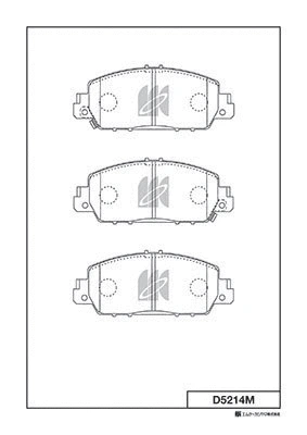 Brake Pad Set, disc brake (D5214M)