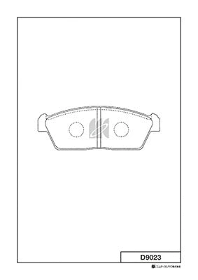 Brake Pad Set, disc brake (D9023)