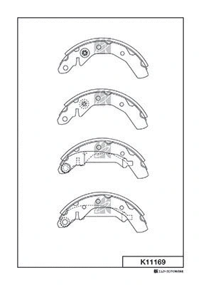 Brake Shoe Set (K11169)