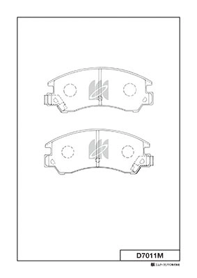 Brake Pad Set, disc brake (D7011M)