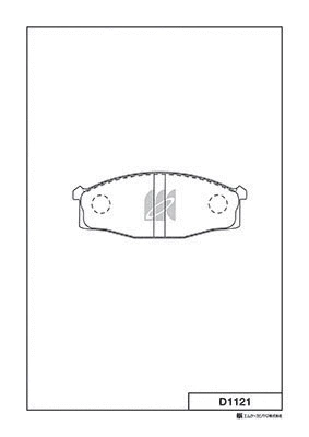 Brake Pad Set, disc brake (D1121)
