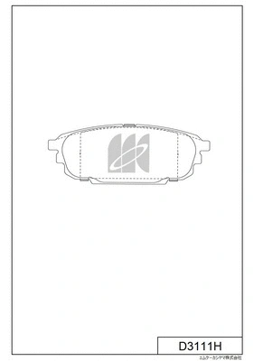 Brake Pad Set, disc brake (D3111H)