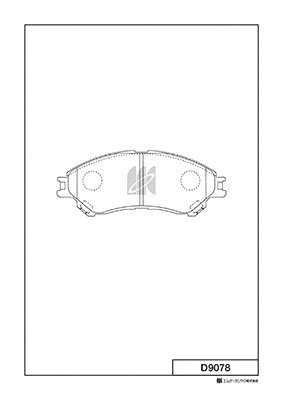 Brake Pad Set, disc brake (D9078)