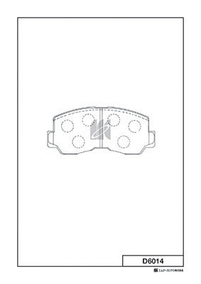 Brake Pad Set, disc brake (D6014)