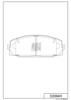 Brake Pad Set, disc brake (D2064H)