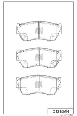 Brake Pad Set, disc brake (D1215MH)