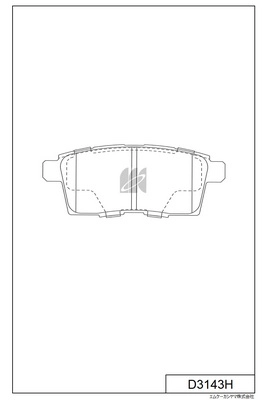 Brake Pad Set, disc brake (D3143H)